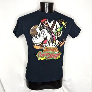 Men's Los Arcos Graphic T-Shirt Black Small Heavyweight Cotton Tee Excellent